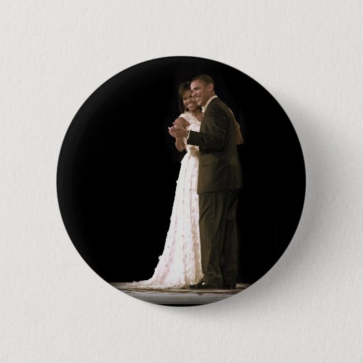 Liefde zit in de lucht, het eerste paar dansen ronde button 5,7 cm (Voorkant)