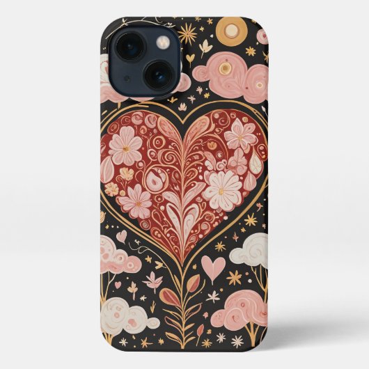 Liefde zit in de lucht iPhone hoesje (Achterkant)