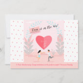 "Liefde zit in de lucht!" Jubileum met versiering Kaart (Voorkant)