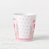 "Liefde zit in de lucht!" Jubileum met versiering Latte Mok (Voorkant)