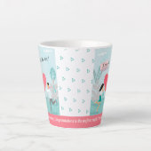 "Liefde zit in de lucht!" Jubileum met versiering Latte Mok (Voorkant)