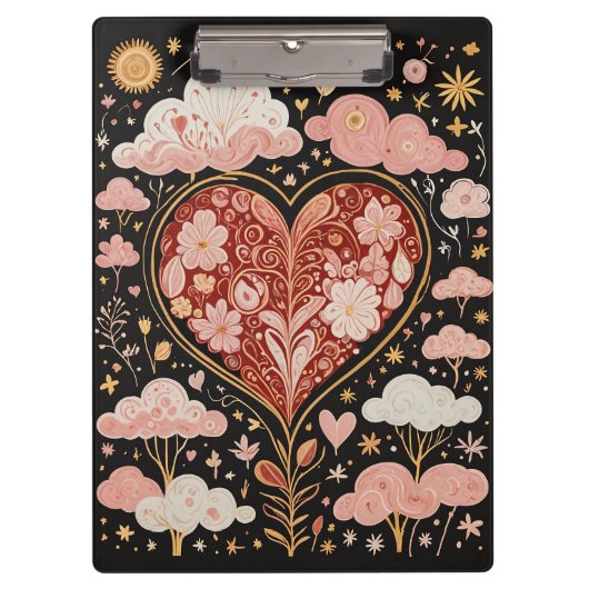 Liefde zit in de lucht klembord (Voorkant)