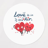 Liefde zit in de lucht labels (Design 1)