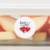 Liefde zit in de lucht labels (Aangebracht)