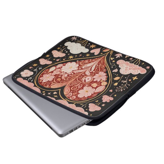 Liefde zit in de lucht laptop sleeve (Voorkant onderkant)