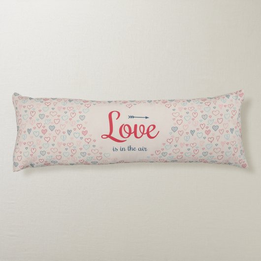 Liefde zit in de lucht lichaamskussen (Achterkant)