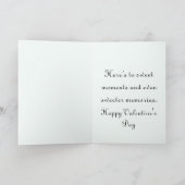 Liefde zit in de lucht, lieve vogels feestdagen kaart (Binnen)