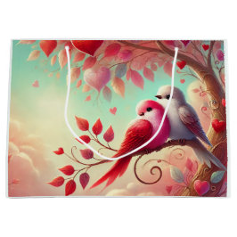 Liefde zit in de lucht, lieve vogels groot cadeauzakje