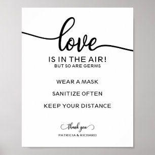 Liefde zit in de lucht, maar ook de Germs Sign Poster