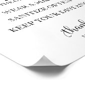 Liefde zit in de lucht, maar ook de Germs Sign Poster (Hoek)