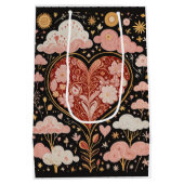 Liefde zit in de lucht medium cadeauzakje (Achterkant)