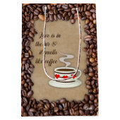 Liefde zit in de lucht - Middelgrote Gift Bag Medium Cadeauzakje (Achterkant)