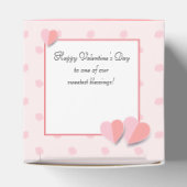 "Liefde zit in de lucht!" mooie liefdesboom Harten Bedankdoosjes (Bovenkant)