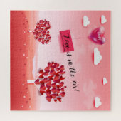 "Liefde zit in de lucht!" mooie liefdesboom Legpuzzel (Horizontaal)