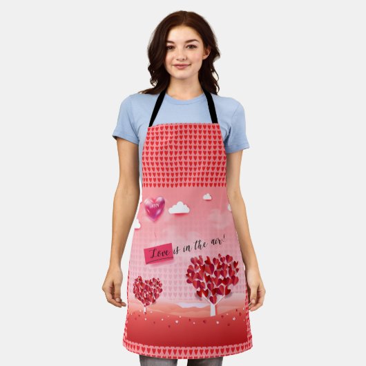 "Liefde zit in de lucht!" mooie liefdesboom Schort (Gedragen)