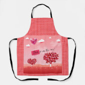 "Liefde zit in de lucht!" mooie liefdesboom Schort (Voorkant)