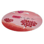 "Liefde zit in de lucht!" mooie liefdesboom Snijplank (Hoek)