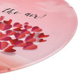 "Liefde zit in de lucht!" mooie liefdesboom Snijplank (Hoek)