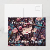 Liefde zit in de lucht, neem een diepe adem. | Len Feestdagenkaart (Voorkant / Achterkant)