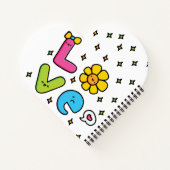 Liefde zit in de lucht notitieboek (Achterkant)