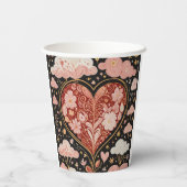 Liefde zit in de lucht papieren bekers (Achterkant)