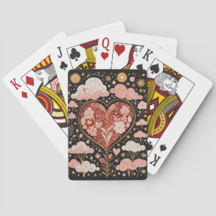 Liefde zit in de lucht pokerkaarten