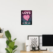 Liefde zit in de lucht poster (Thuiskantoor)