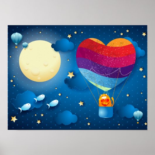 Liefde zit in de lucht poster (Voorkant)