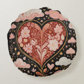 Liefde zit in de lucht rond kussen (Achterkant)