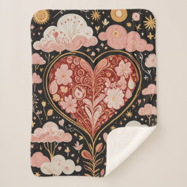 Liefde zit in de lucht sherpa deken