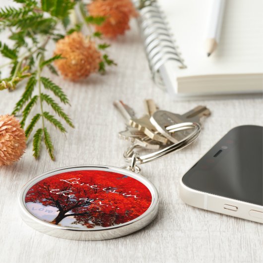 Liefde zit in de lucht... sleutelhanger (Zijkant)