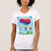 Liefde zit in de lucht t-shirt (Voorkant)