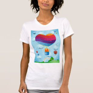 Liefde zit in de lucht t-shirt