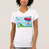 Liefde zit in de lucht t-shirt (Voorkant)