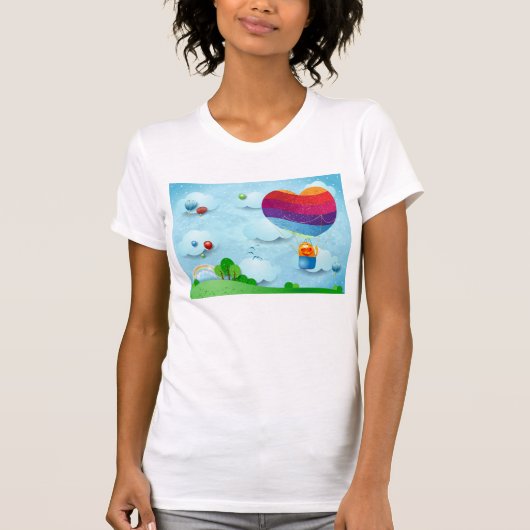 Liefde zit in de lucht t-shirt (Voorkant)