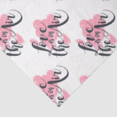 Liefde zit in de lucht tissuepapier (Detail)