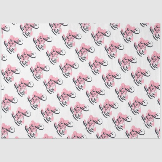 Liefde zit in de lucht tissuepapier (Voorkant)