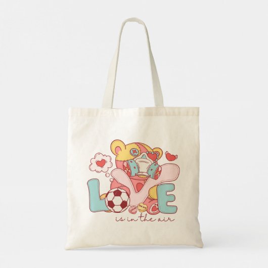 Liefde zit in de lucht tote bag (Achterkant)