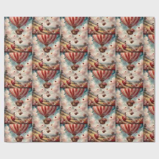 Liefde zit in de lucht Valentijn Cadeaupapier (Vlak)