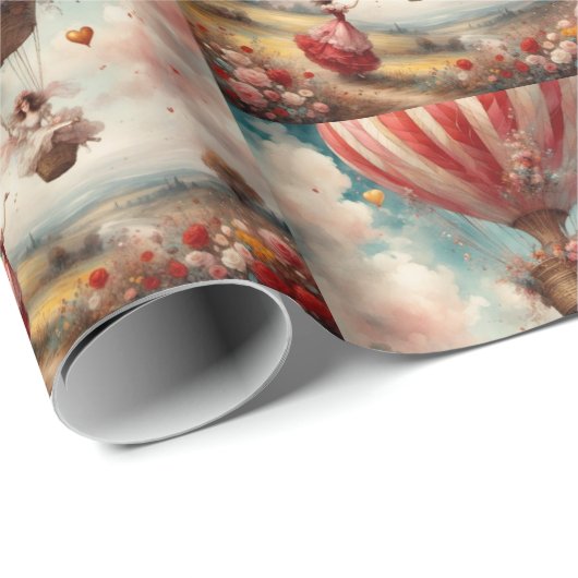 Liefde zit in de lucht Valentijn Cadeaupapier (Rol Hoek)