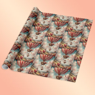 Liefde zit in de lucht Valentijn Cadeaupapier