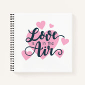 Liefde zit in de lucht Valentijnsdag | Notitieboek (Voorkant)