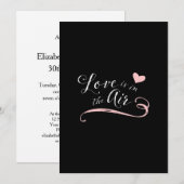 Liefde zit in de lucht - Valentijnsdag of bruiloft Kaart (Voorkant / Achterkant)