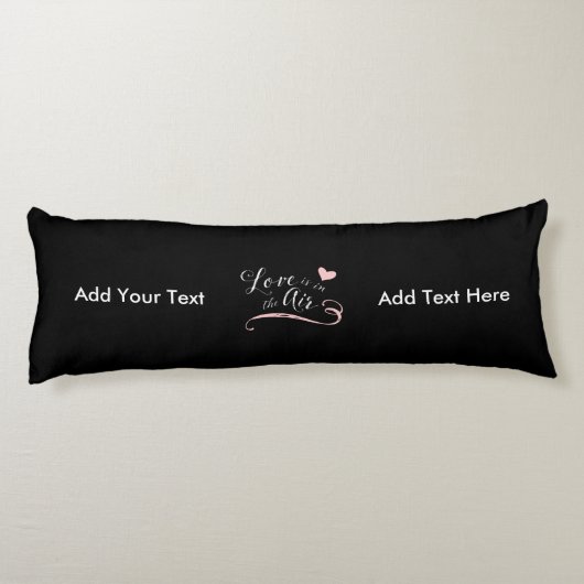 Liefde zit in de lucht - Valentijnsdag of bruiloft Lichaamskussen (Achterkant)