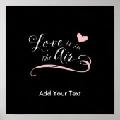Liefde zit in de lucht - Valentijnsdag of bruiloft Poster (Voorkant)