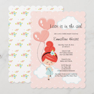 Liefde zit in de lucht Vrijgezellenfeest Redhead C Kaart