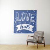 Liefde zit in de lucht wandkleed (In situ)