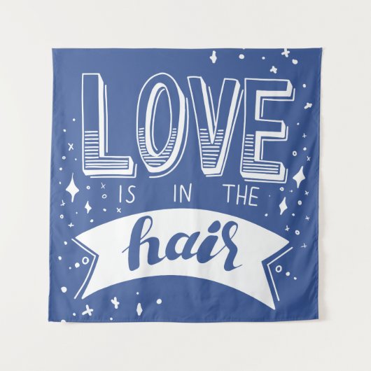 Liefde zit in de lucht wandkleed (Voorkant)