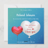 Liefde zit in de luchtballonnen Coupon Feestdagenkaart (Achterkant)