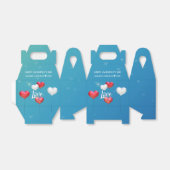 Liefde zit in de luchtballonnen - de voordeur box bedankdoosjes (Uitgevouwen)